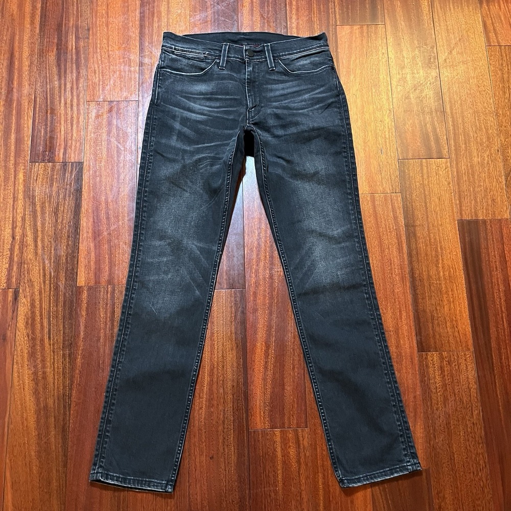 Levis Jeans Mens 32x32 511 Charcoal Gray SPACEMAN Slim Fit Grunge Denim RARE